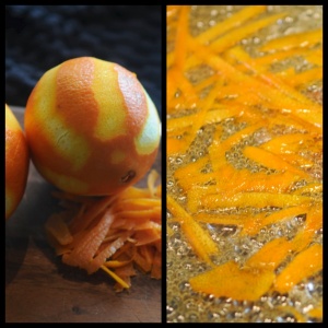 Zest of orange syrup